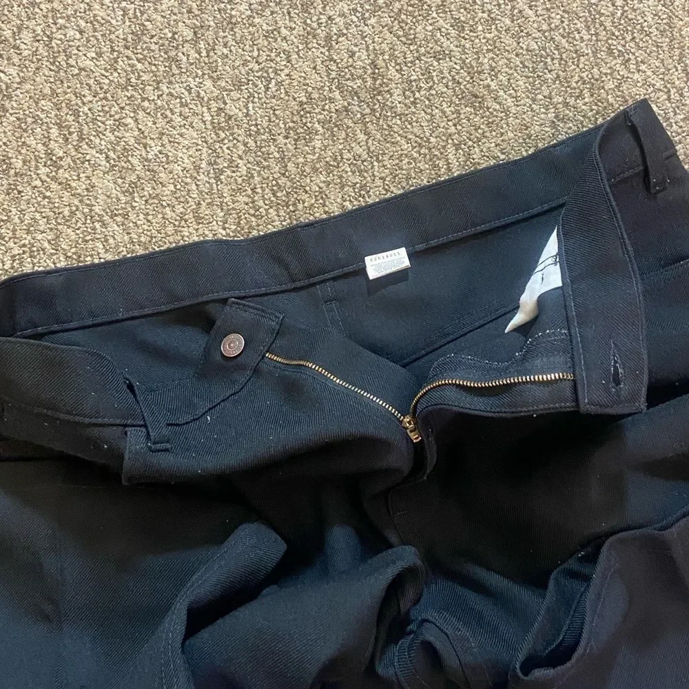 Levi's Black Pants Dress Men’s with Copped Button Size 40 Jeans